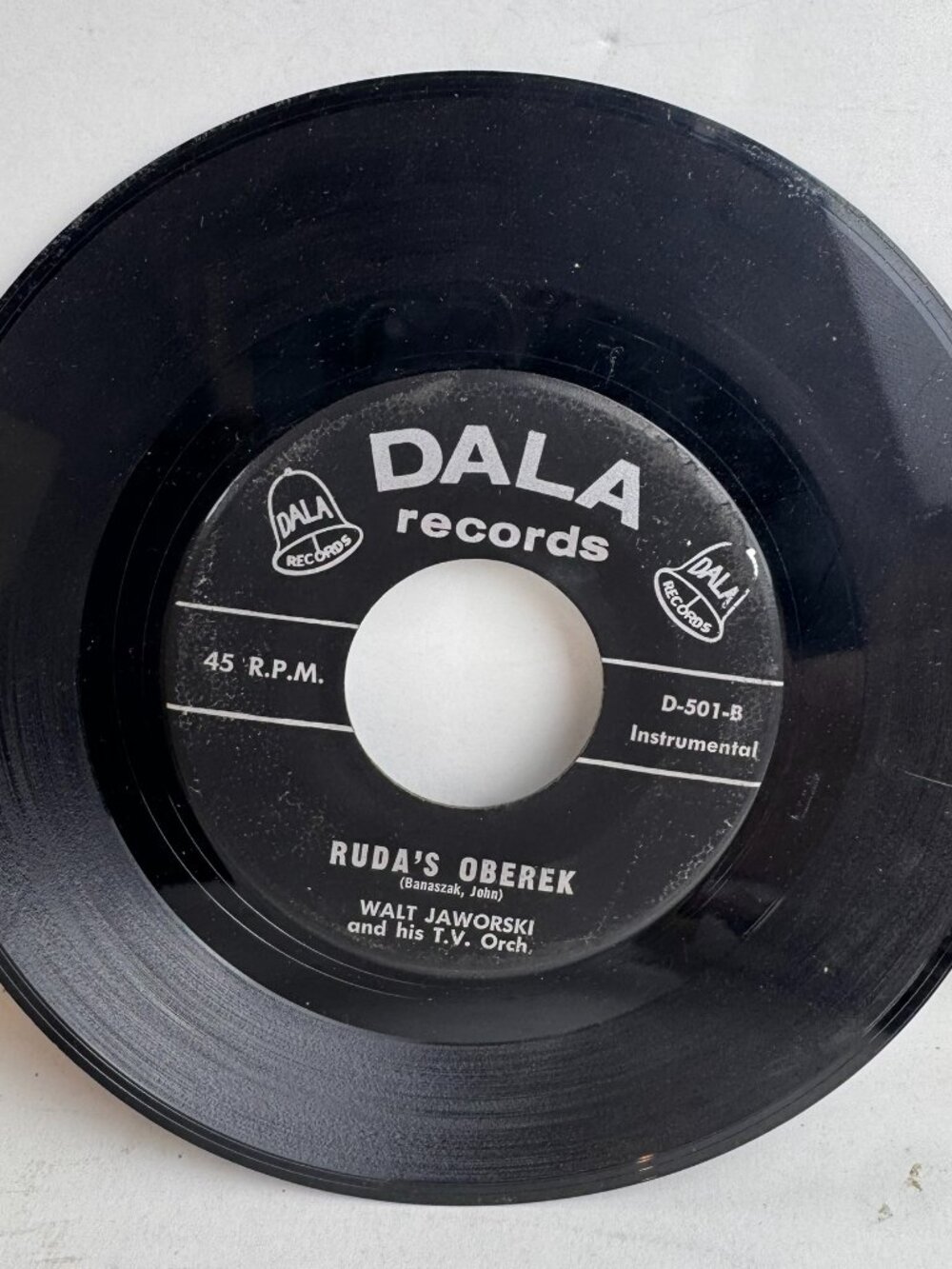 Vintage Walt Jaworski Lift Lackawanna Polka 7" 45 RPM Vinyl DALA Records